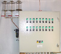 18 pumps control center with manual selection