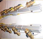 Rack of nozzles